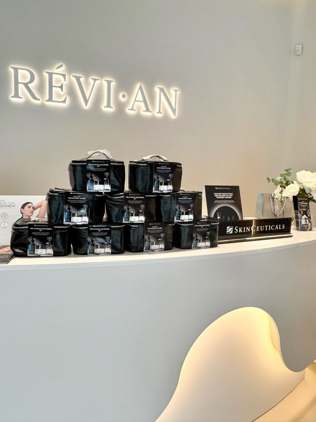 RÉVI·AN Skin & Laser Clinic — SkinCeuticals Retail Wall